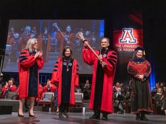 President Garimella with Mace