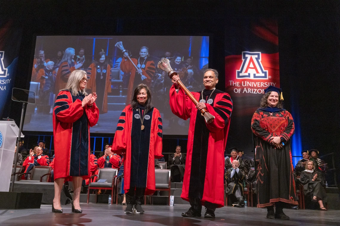 President Garimella with Mace
